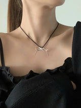 SHINE RIBBON NECKLACE