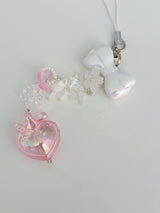 PINK CROWN HEART KEY CHAIN