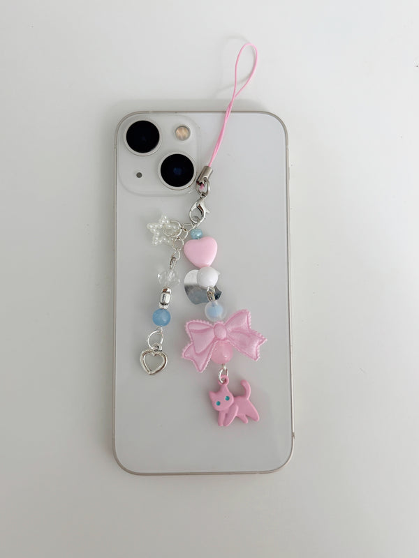 PINK CAT KEY CHAIN