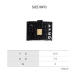 GOLD BUCKLE VERROU CARD WALLET