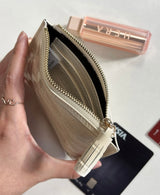 TASSEL ENAMEL WALLET POUCH [Pink]