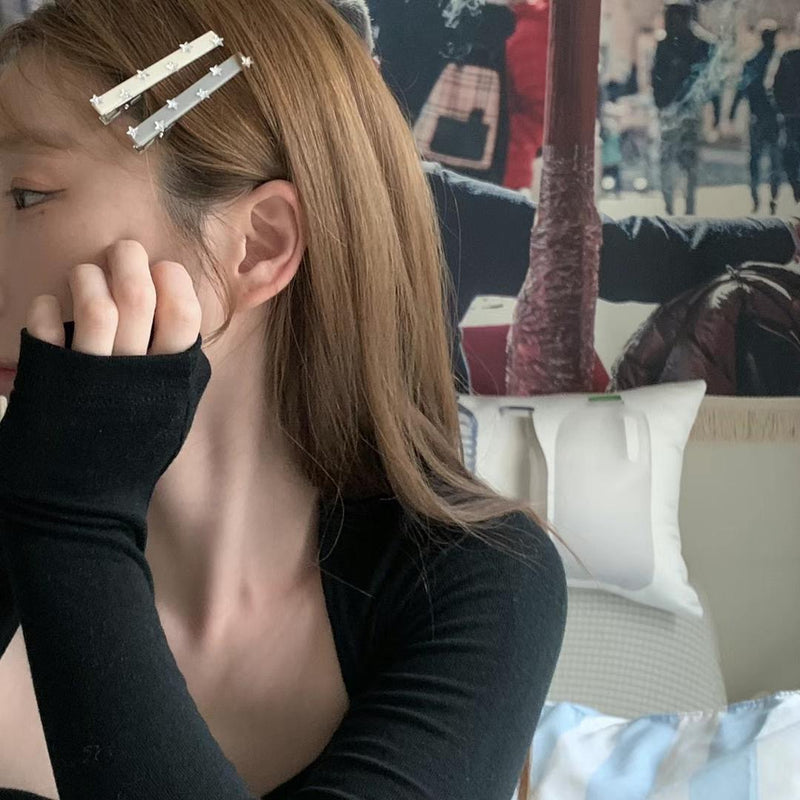 SILVER STAR HAIR PIN