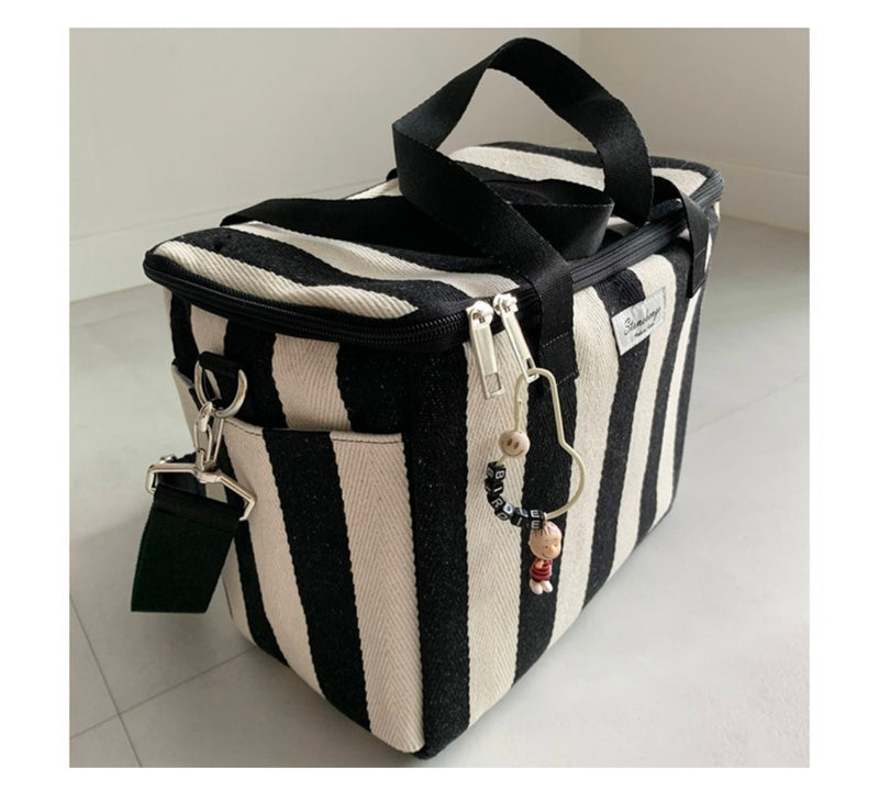 STRIPED COOLING BAG