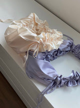 SATIN RUCHED BAG