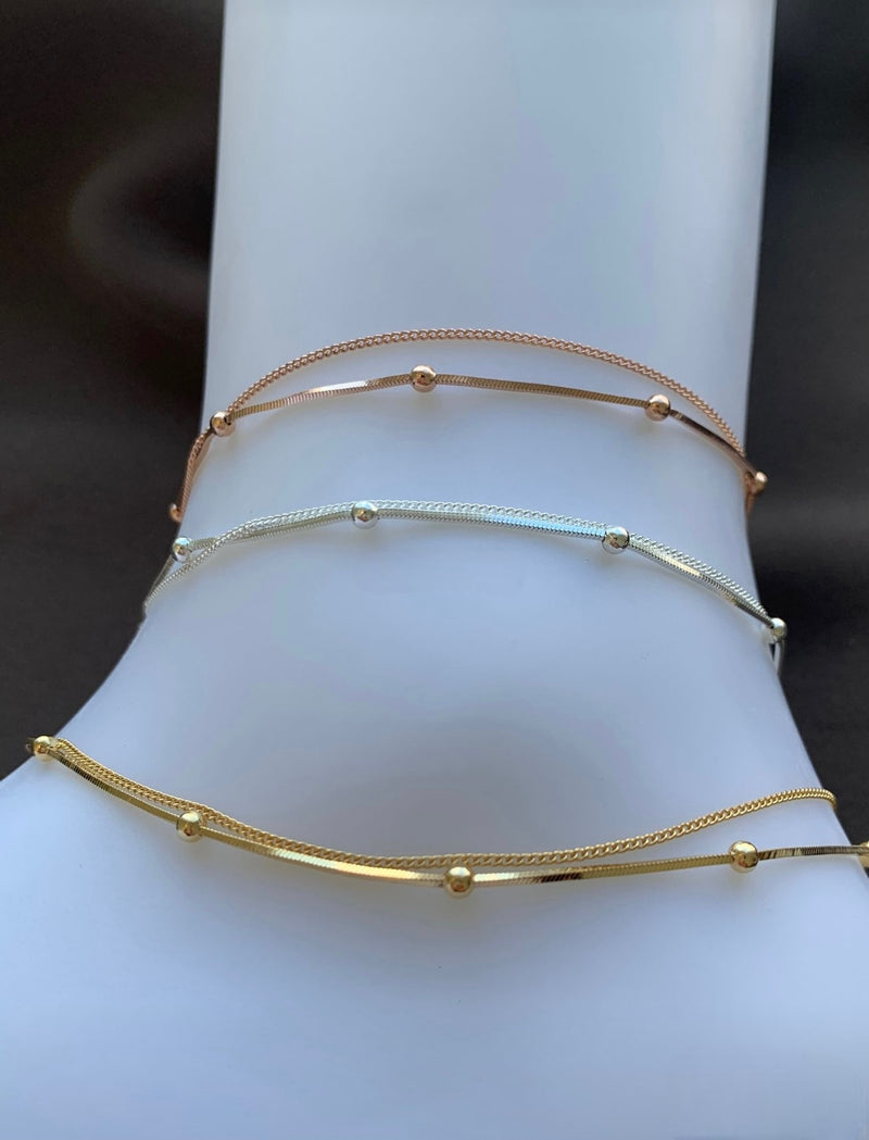 DELCY LAYERED ANKLET