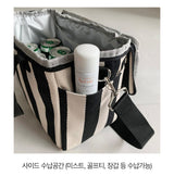 STRIPED COOLING BAG
