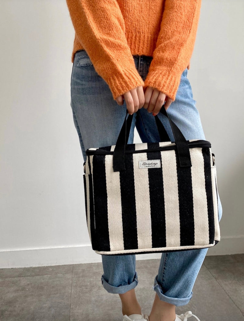 STRIPED COOLING BAG