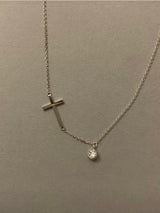 CROSS CUBIC NECKLACE