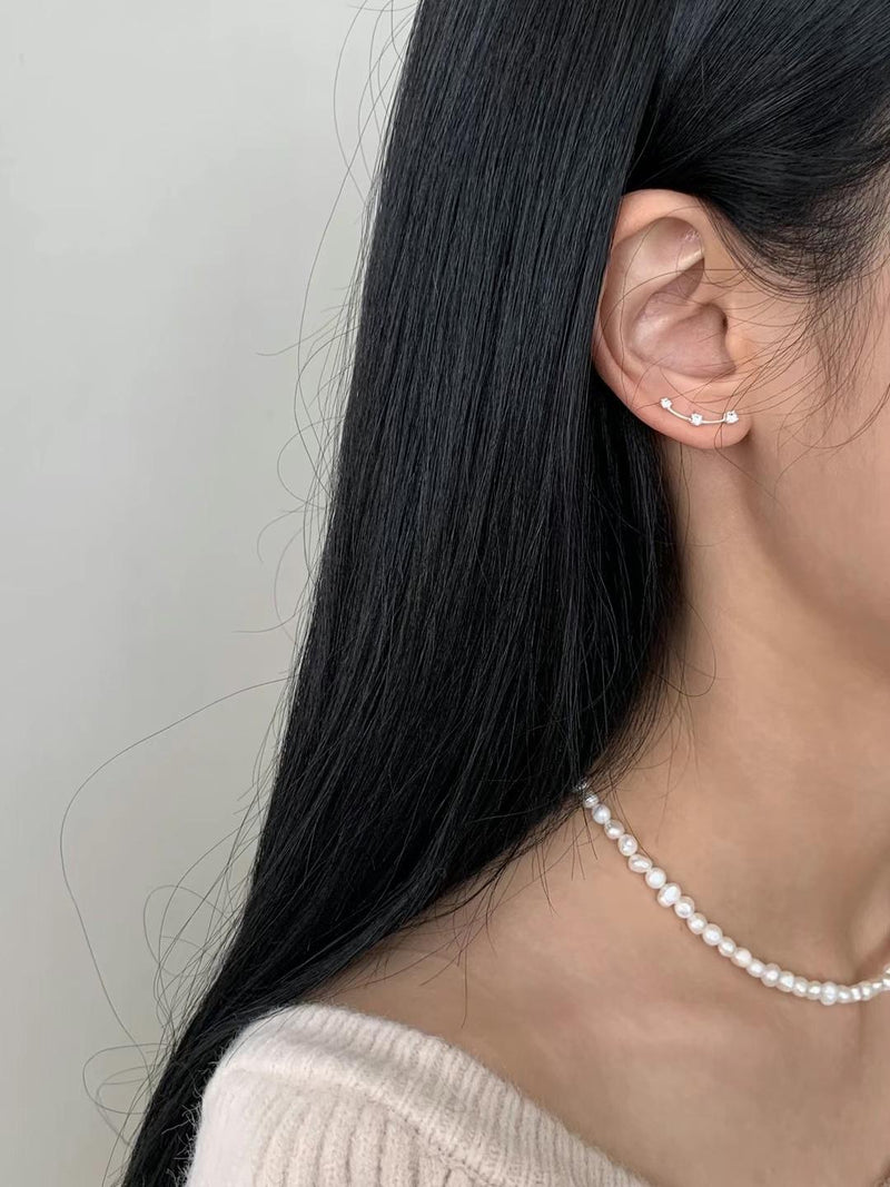 SILVER LINE EARRINGS