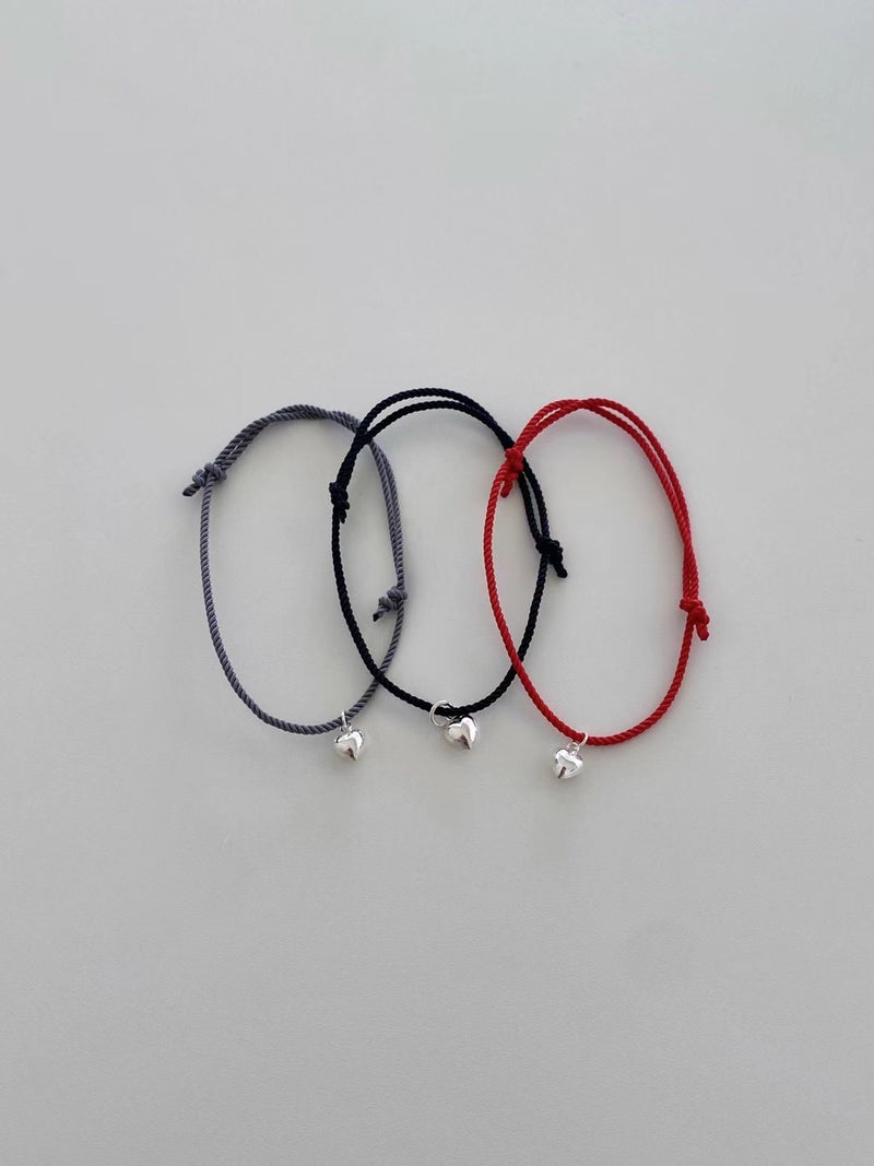 SILVER HEART BRACELET