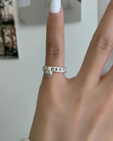 HEART CHAIN OPEN RING