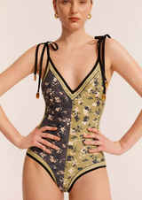 FLORAL V MONOKINI