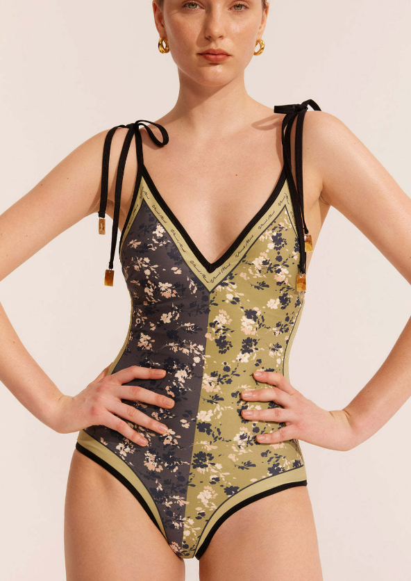 FLORAL V MONOKINI