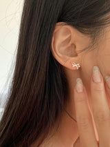 CUBIC RIBBON EARRINGS