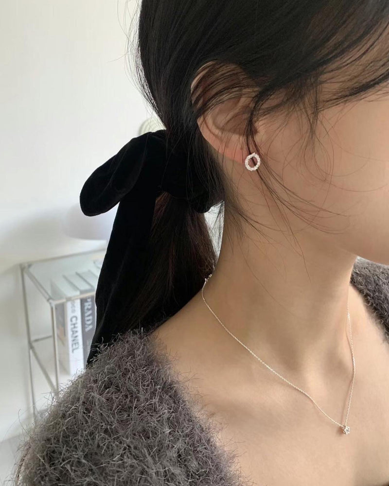 CUBIC ROUND EARRINGS