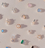 SQUARE CUBIC PEARL PIERCING