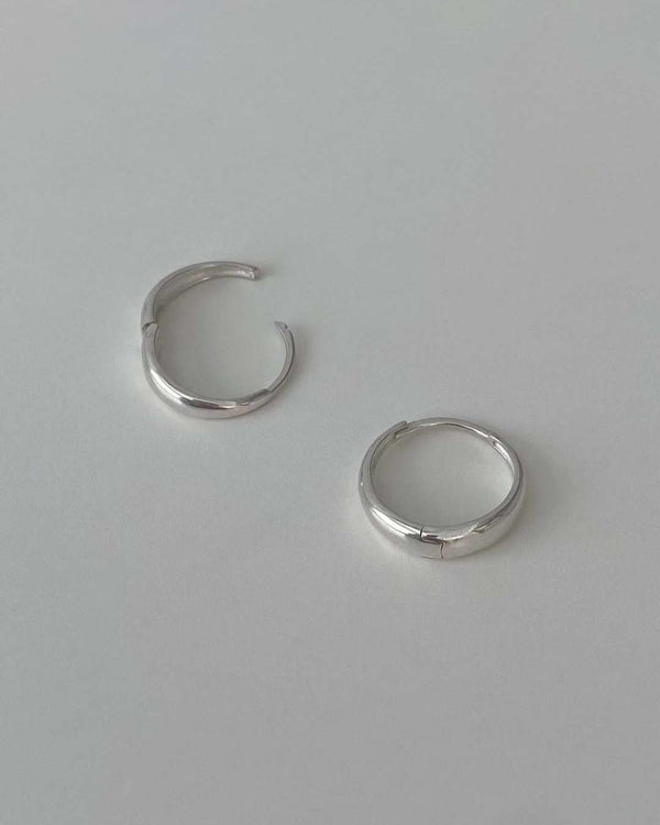 SILVER HOOP EARRINGS