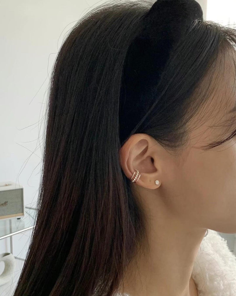 HANDMADE FUR HAIR BAND [Brown]