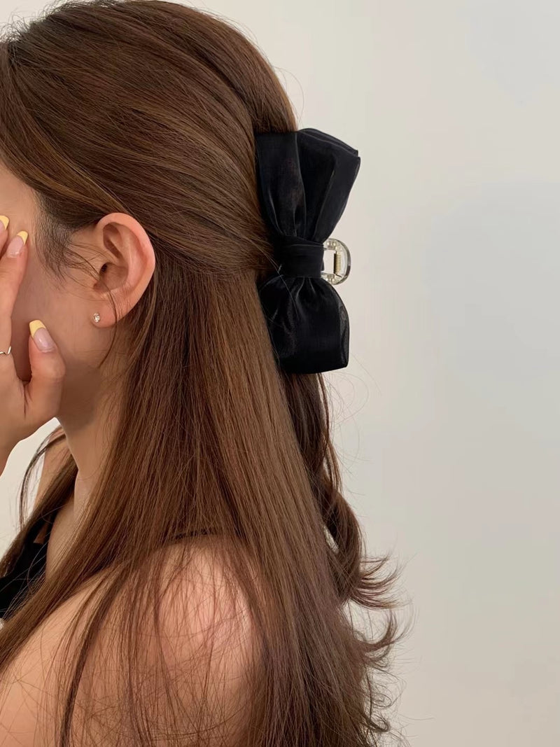 SATIN RIBBON HAIR CLIP