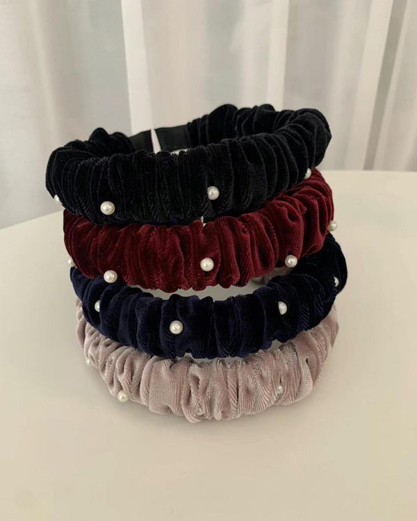 VELVET PEARL HAIR BAND