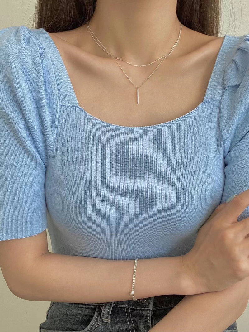 Silver Layered Necklace