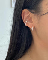 ONE TOUCH OVAL EARRINGS
