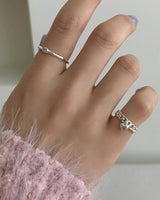 HEART CHAIN OPEN RING
