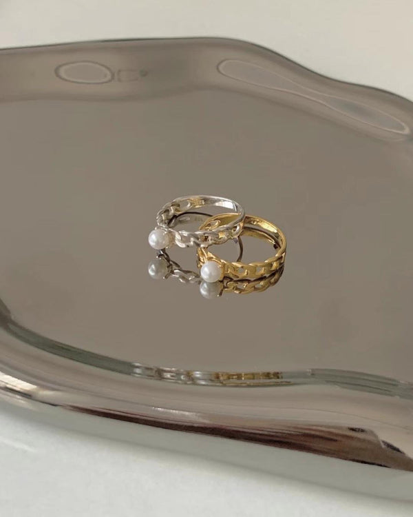 PEARL CHAIN RING