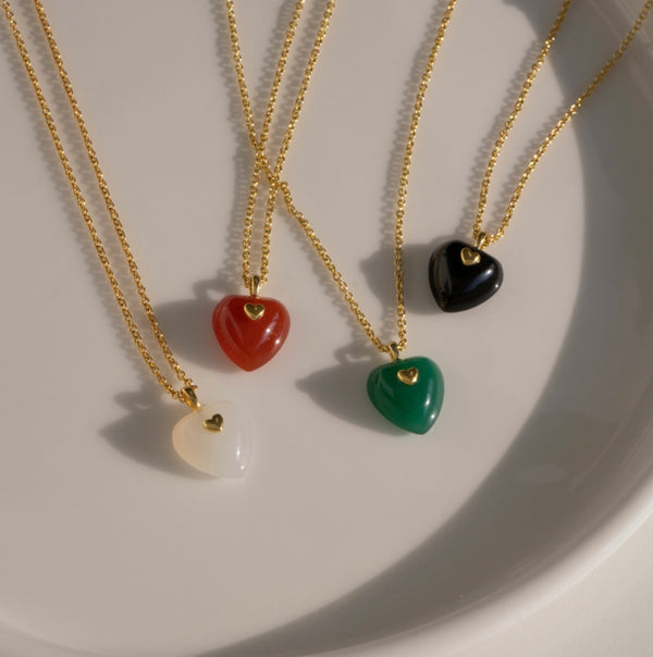 GEM HEART NECKLACE