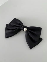PEARL BIG RIBBON HAIR PIN