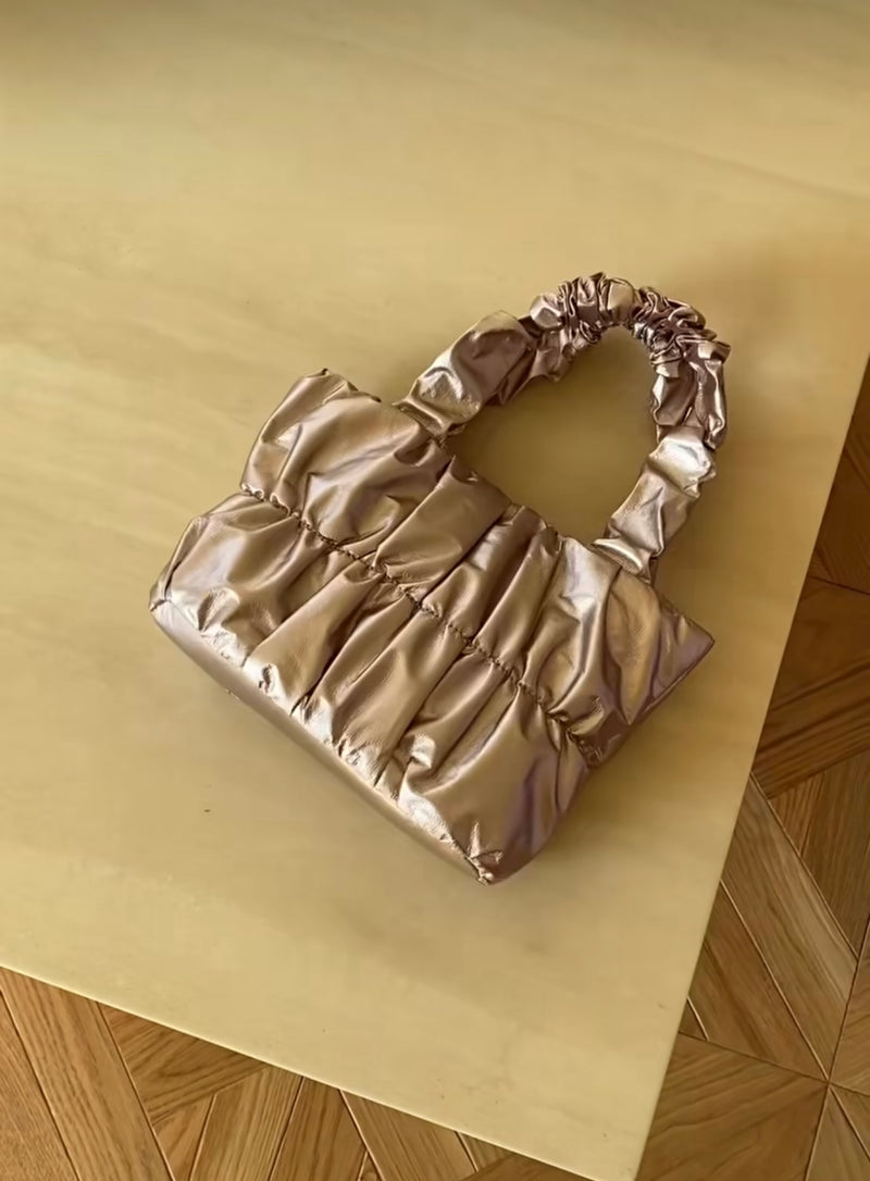 SATIN TOTE BAG [Rose gold]