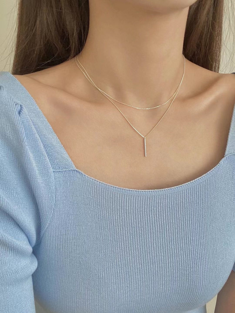 Silver Layered Necklace