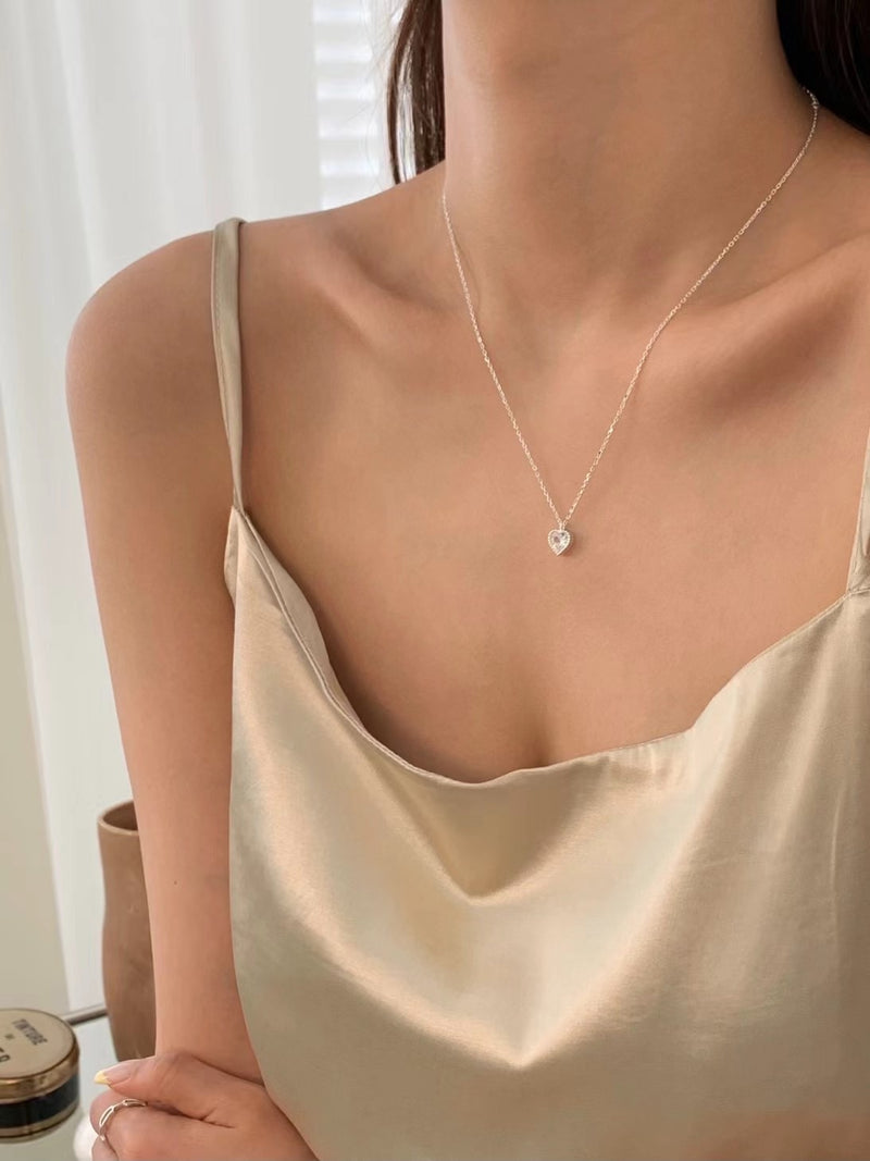 Cubic Heart Necklace