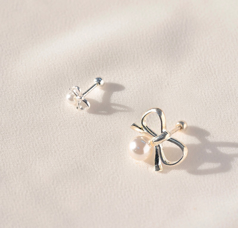 RIBBON PEARL PIERCING