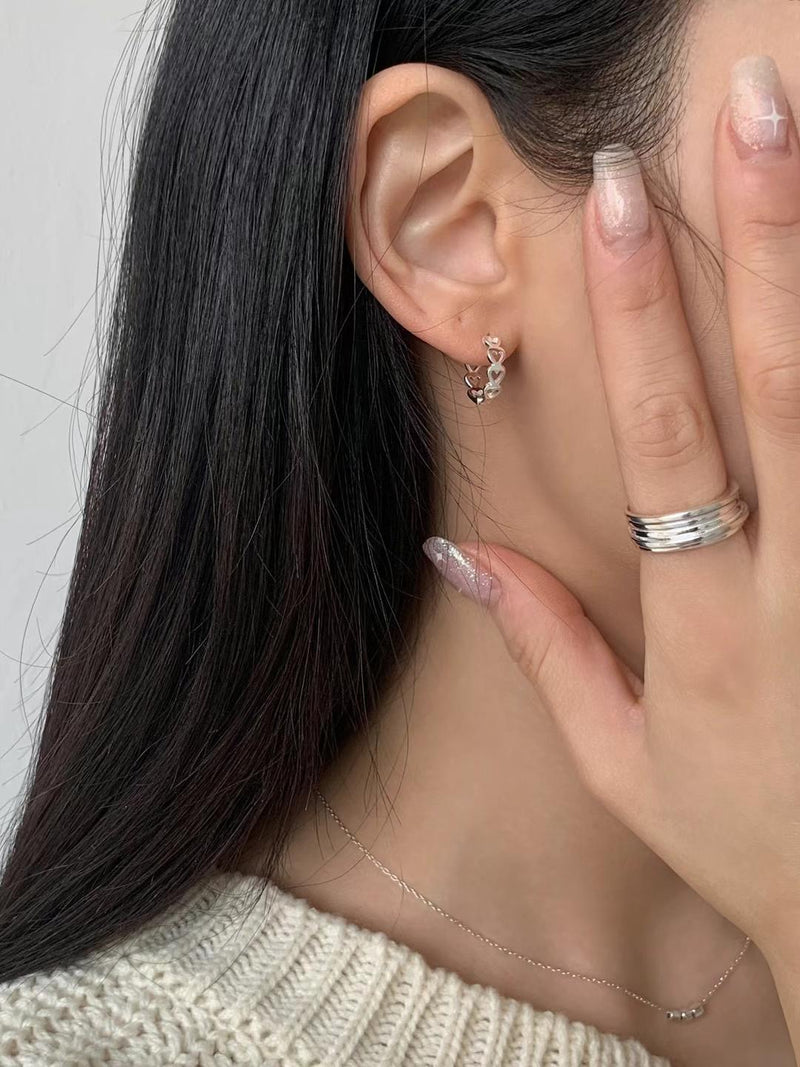 HEART RING EARRINGS