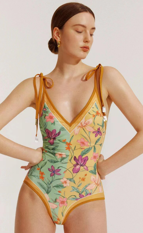 FLORAL V MONOKINI