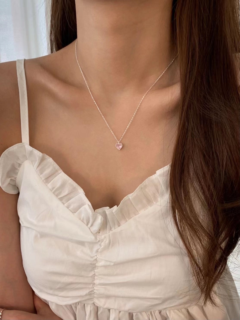 Cubic Heart Necklace