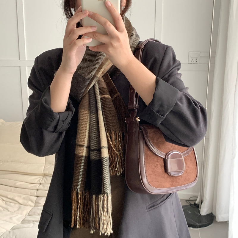 SUEDE BIEBER BAG [Brown]