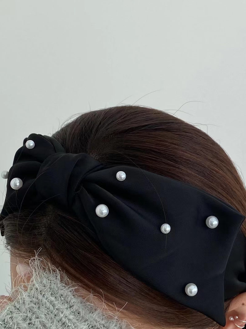 Pearl Ribbon Hair Band