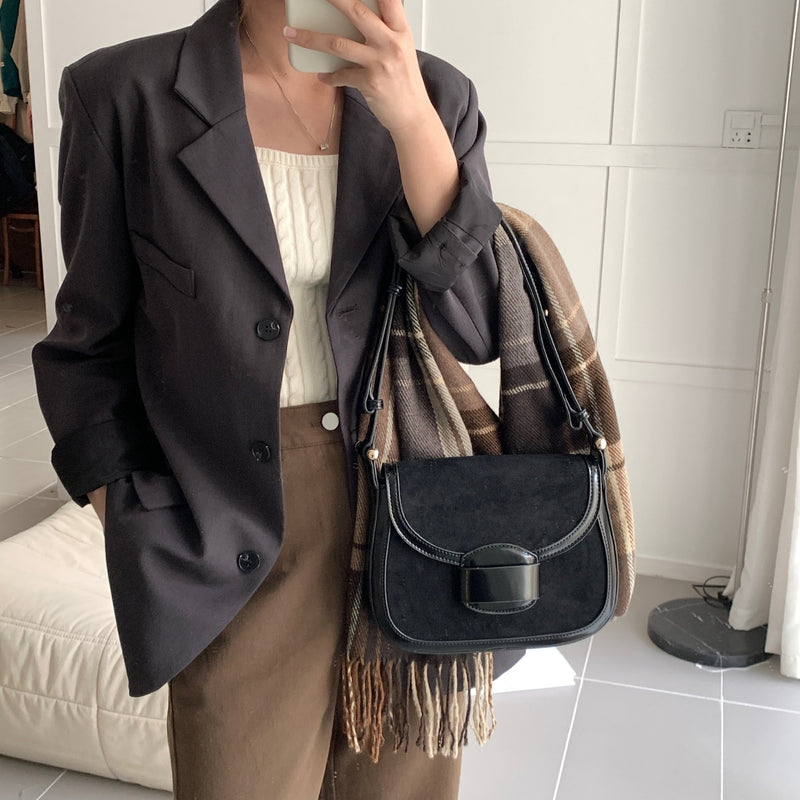 SUEDE BIEBER BAG [Brown]