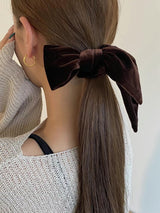 VELVET RIBBON HAIR TIE
