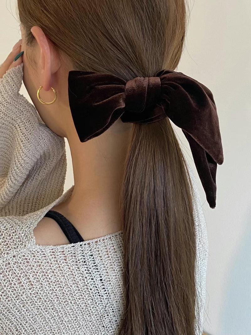 VELVET RIBBON HAIR TIE