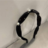 Pearl Velvet Hair Band