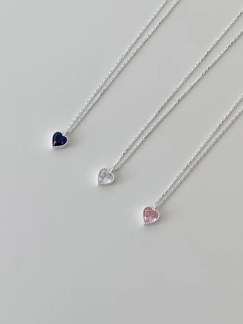 Cubic Heart Necklace