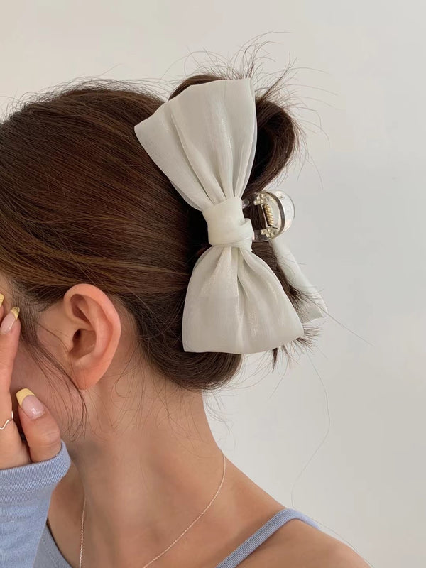 SATIN RIBBON HAIR CLIP