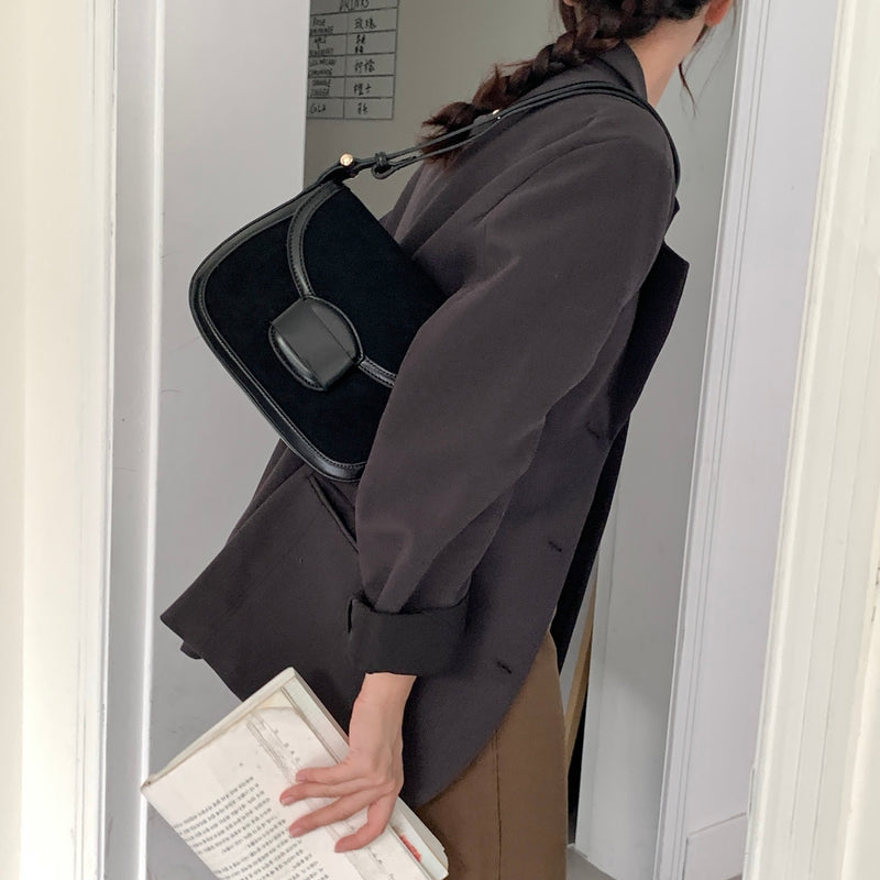 SUEDE BIEBER BAG [Brown]