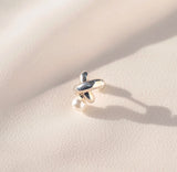 CROSS PEARL PIERCING