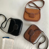 SUEDE BIEBER BAG [Brown]