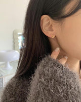 TWIST CIRCLE EARRINGS