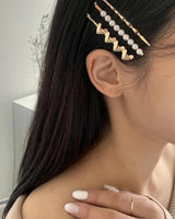 HEART AND PEARL HAIR SET